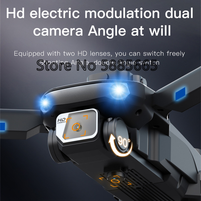 Fpv Brushless Rc Drone 4K - Drone com controle remoto, câmera dupla,