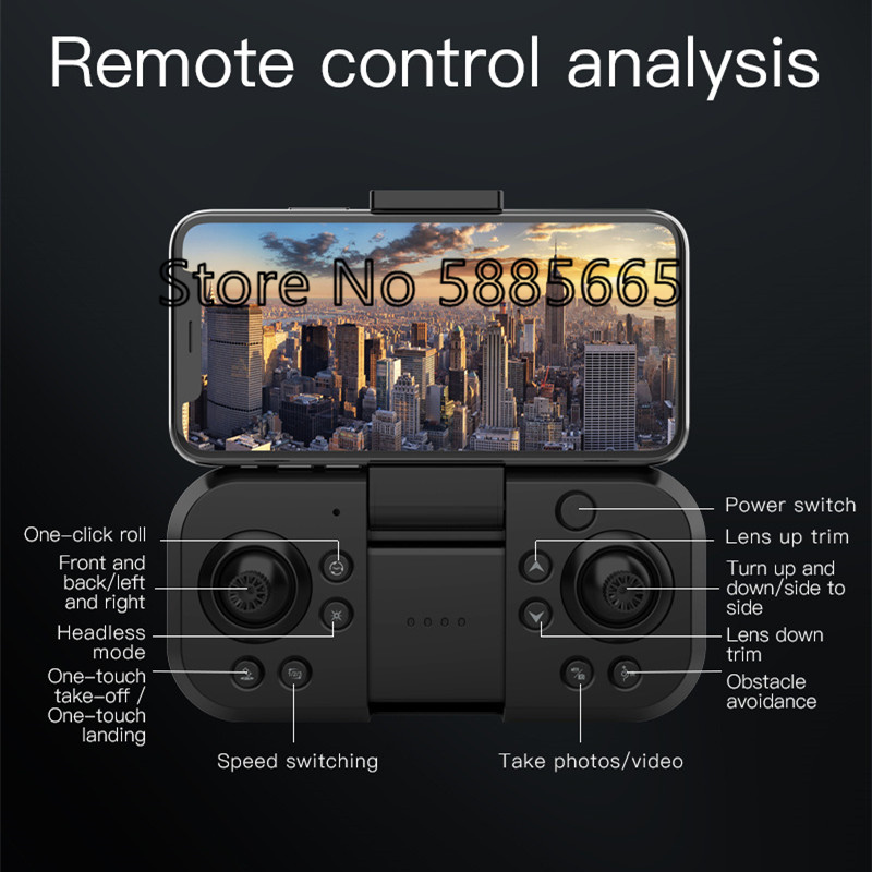 Drone com controle remoto, câm - Fpv Brushless Rc Drone 4K avaliação e preço
