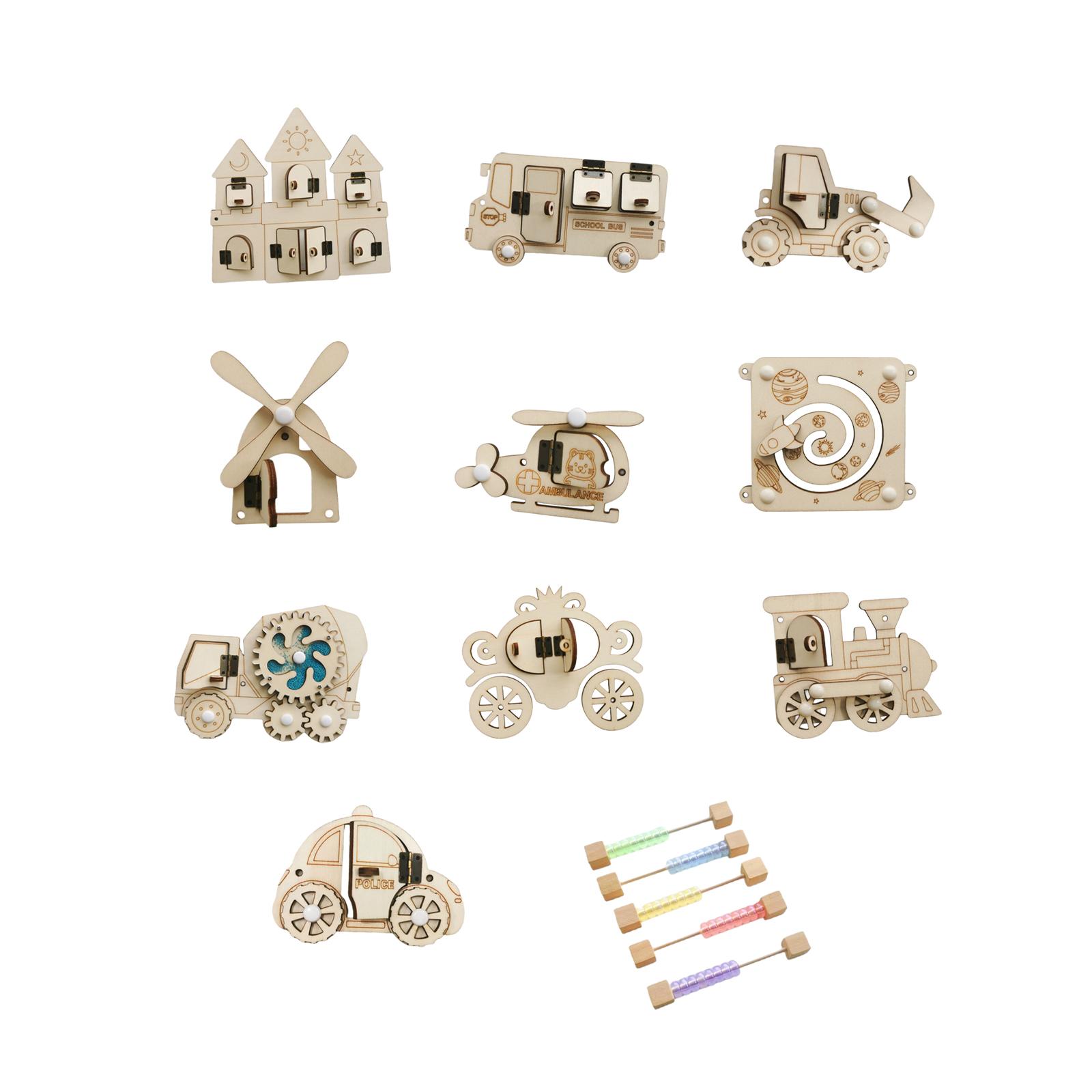 Quadro de atividades em madeir - Montessori Wooden Busy Board Toddler avaliação e preço