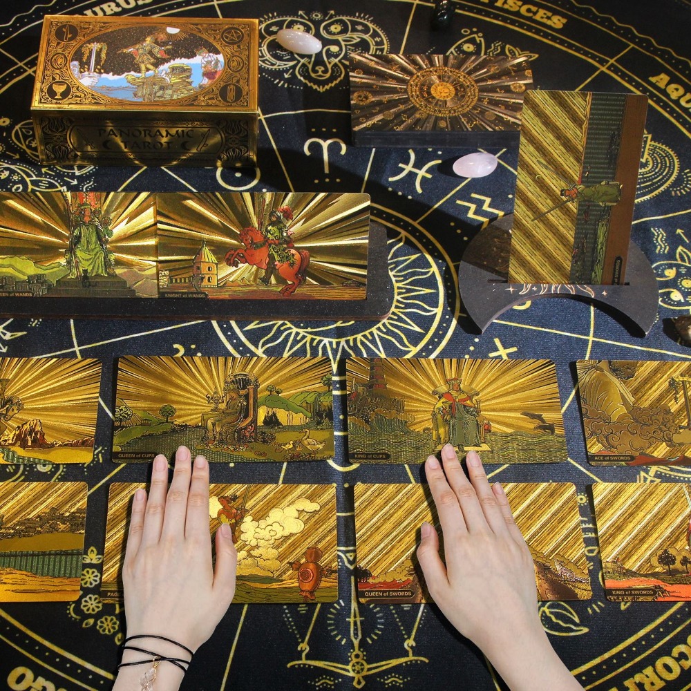 Classic Panoramic Rider Waite  - Tarot Cards Deck With Guidebook avaliação e preço
