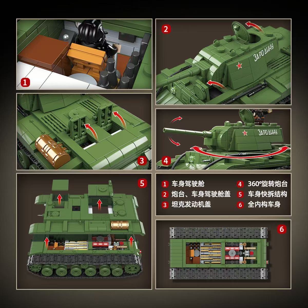 Blocos de construção de tanque - Lego Compatible Military Tank avaliação e preço